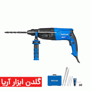 دریل بتن کن سه کاره 26 میلیمتری نووا 800 وات مدل 2426