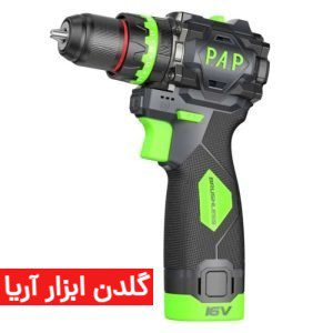 دریل شارژی براشلس 16 ولت پی‌ای‌پی مدل BD-1615