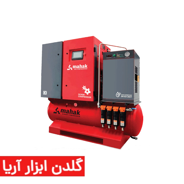 کمپرسور اسکرو 1000 لیتر 15 کیلووات محک مدل SAC-15V