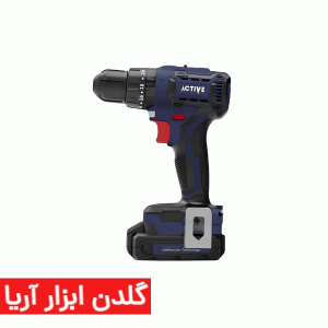 دریل شارژی دو سرعته چکشی 20 ولت براشلس اکتیو مدل AC-3520BL