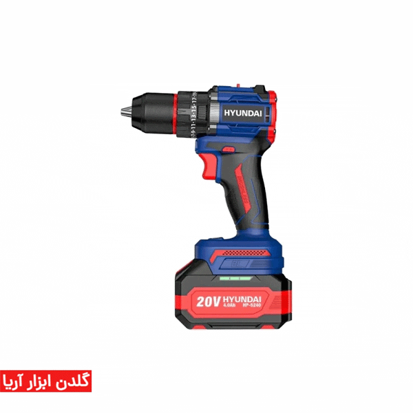 دریل شارژی چکشی براشلس هیوندای مدل HP-5240