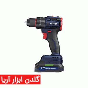 دریل پیچگوشتی چکشی 13 میلیمتر 21 ولت براشلس اکتیو مدل AC-3221BL
