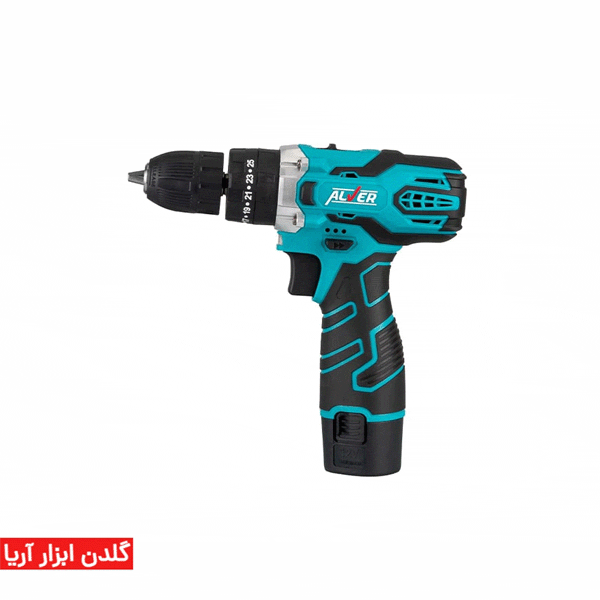 دریل شارژی 12 ولت چکشی آلور مدل AV-2012