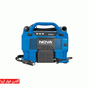 کمپرسور سه کاره فندکی نووا و برق شهری مدل 9171 + کیف برزنتی